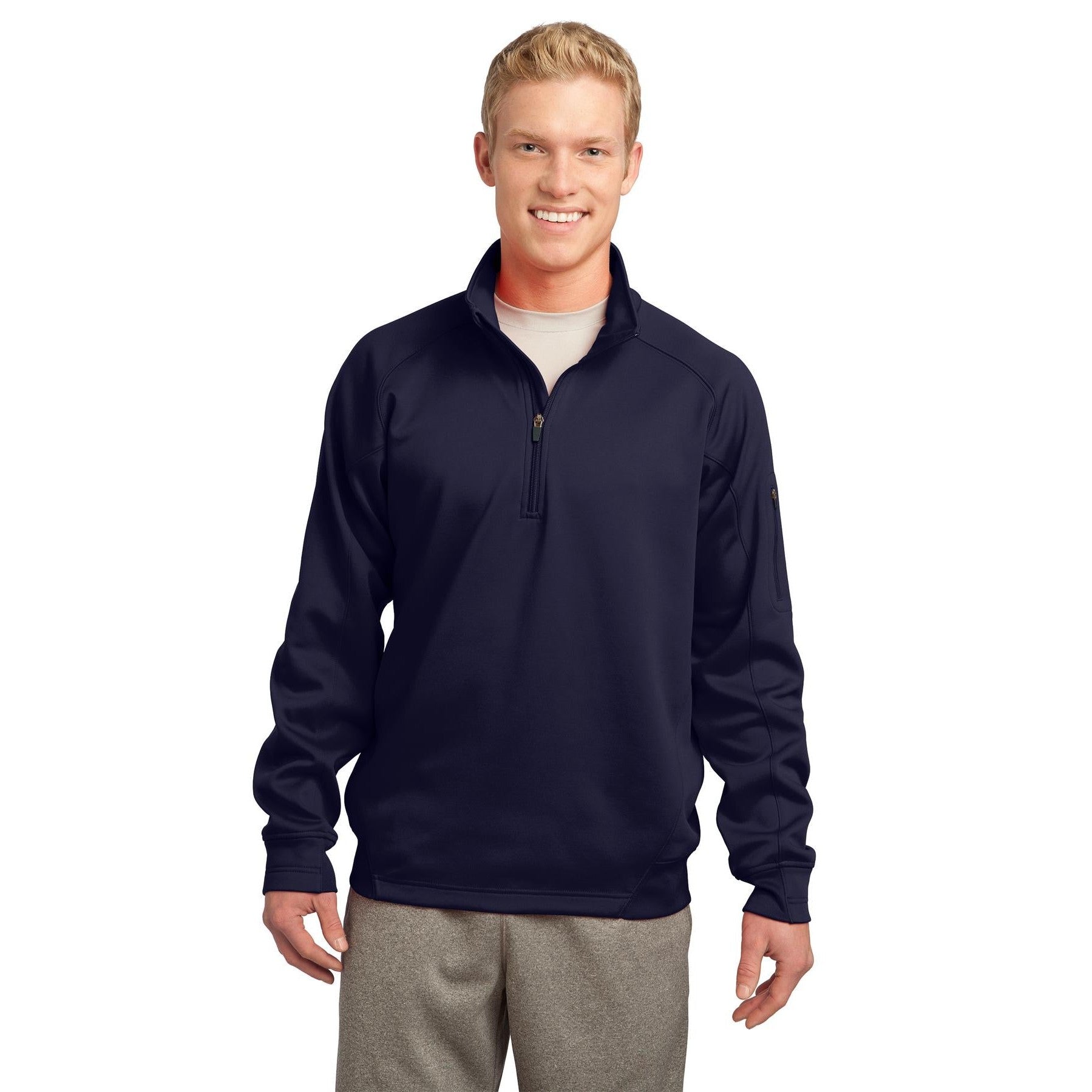 Sport-Tek-Sport-Tek® Tech Fleece 1/4-Zip Pullover. F247-MedTech-4